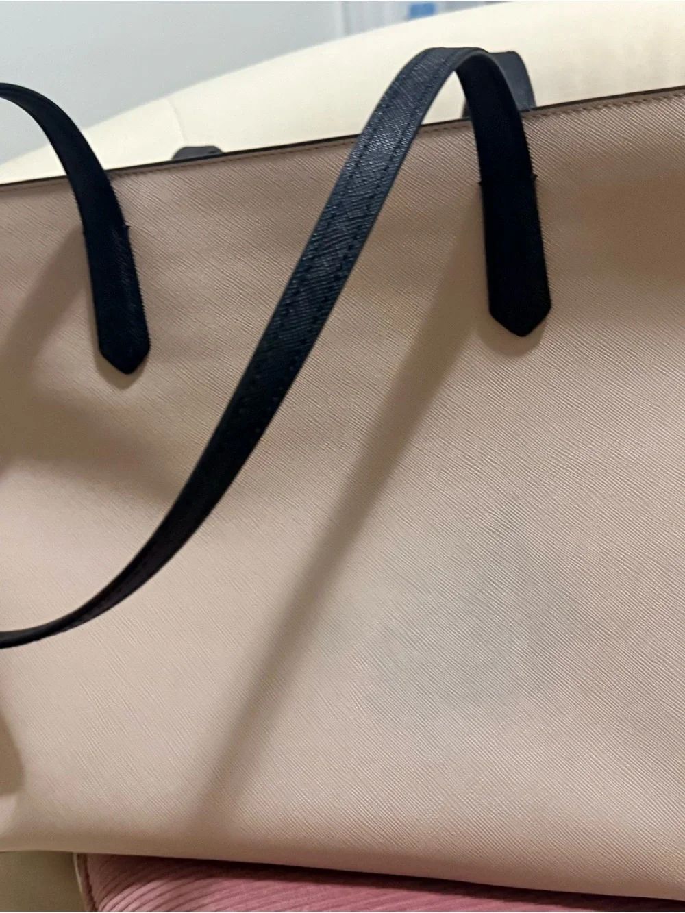 Kate Spade Blush Pink & Black Work Tote